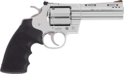 Colt Grizzly .357 Mag 4.25" 6rd - Polished Stainless Hogue Grips