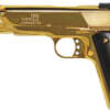 Iver Johnson Eagle Xl Ported - 45 ACP 6" 24K Gold Black Wood
