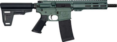 Glfa AR-15 Pistol W/Brace 223 - Wylde 7.5" Nit Charcoal Green