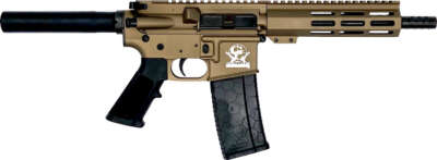 Glfa AR-15 Pistol 223 Wylde - 7.5" Nitride Barrel Bronze