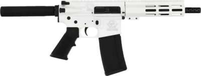 Glfa AR-15 Pistol 223 Wylde - 7.5" Nitride Bbl White