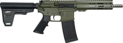 Glfa AR-15 Pistol W/Brace 223 - Wylde 7.5" Ss Barrel OD Green