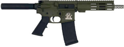 Glfa AR-15 Pistol 223 Wylde - 7.5" Stainless Bbl OD Green