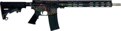 Glfa AR-15 Splatter 223 Wylde - 16" S/S Bbl Black Splatter