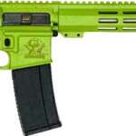 Glfa AR-15 Splatter 223 Wylde - 16" S/S Bbl Zombie Green