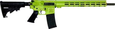 Glfa AR-15 Splatter 223 Wylde - 16" Nit Bbl Zombie Green