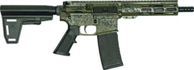 Glfa AR-15 Pistol 223 Wylde - Bundle W/ 5 Knives Lichen Grn