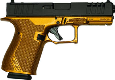 Glfa 19 Striker 9mm 4" 15 Shot - BLK Slide Galaxy Copper Frame
