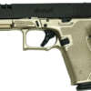 Glfa 19 Striker 9mm 4" 15 Shot - Black Slide Platinum Frame