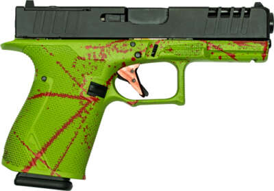 Glfa 19 Striker 9mm 4" 15 Shot - BLK Slide Splater Zombie Frame