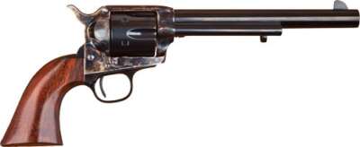 CIMARRON P-MODEL 38SPL/357MAG - OM FS 7.5" CC/BLUED WALNUT