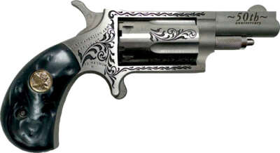 NAA MINI-REVOLVR 22WMR 1-5/8" - S/S MATTE BLACK PEARL 50 ANNIV