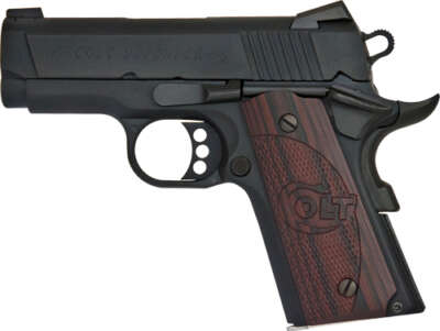 Colt Defender 45 ACP 3" 7rd - Anodize Blued G10 Grips
