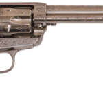 CIMARRON FRONTIER 357MAG PW FS - 7.5" ENGRAVED NICKEL/IVORY