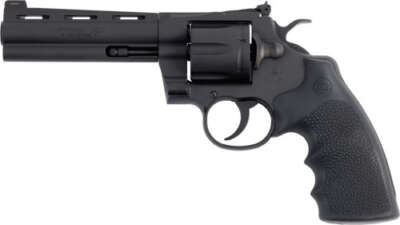 Colt Python .357 Mag 5" 6rd - Matte Blued Black Hogue Grips