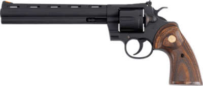 Colt Python .357 Mag 8" 6rd - Matte Blued Wood Grips