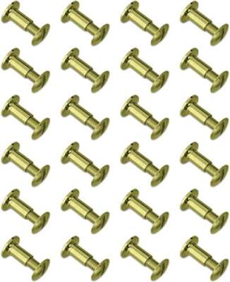 GROVTEC BRASS CHICAGO SCREWS - 24-PACK
