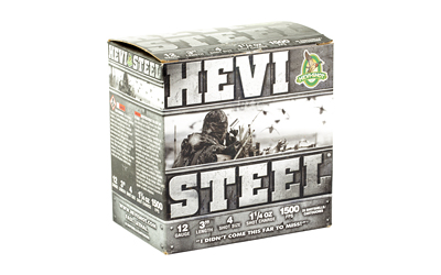 HEVI STEEL 12GA 3" #4 25/250
