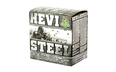 HEVI STEEL 12GA 3" #4 25/250