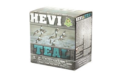 HEVI TEAL 12GA 3" #6 25/250