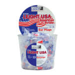 H/L USA PLUGS 100PR RED/WHITE/BLUE
