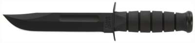 Ka-Bar Fighting/Utility Knife - 7" W/Plastic Sheath Black