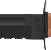 Ka-Bar Fighting/Utility Knife - 7" Srrtd W/Lthr Shth US Army
