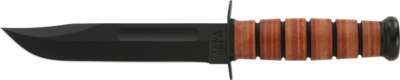 Ka-Bar Fighting/Utility Knife - 7" W/Leather Sheath US Navy