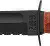 Ka-Bar Fighting/Utility Knife - 5.25" Shrt W/Lthr Usmc Serrtd