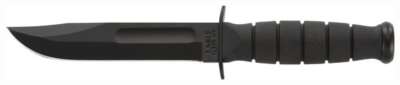 Ka-Bar Short Ka-Bar 5.25" W/ - Plastic Sheath Straight Edge