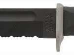 Ka-Bar D2 Extreme Knife - 7" Serr W/Plastic Sheath