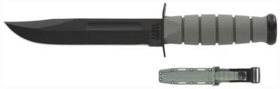 Ka-Bar Fighting/Utility Knife - 7" W/Plastic Sheath F-Green