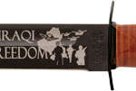 Ka-Bar Usmc Operation Iraqi - Freedom 7" W/Leather Shth Usmc
