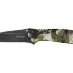 Kershaw Leek 3" Kings Camo Blkwash