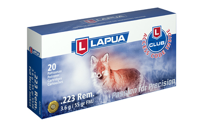 Lapua .223 Rem 55gr FMJ 20/600