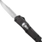 Cobratec Large Fs3 Otf Black - Punisher 3.5" D2 Steel Drp Pnt