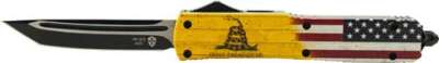 Templar Knife Slim Otf Don'T - Tread On Me 3.1" Black Tanto