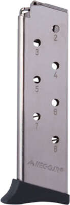 MEC-GAR MAGAZINE BERSA THUNDER - 380ACP 8RD FINGER REST NICKEL