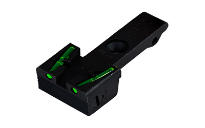 Hiviz Adj Rear Sight Rug Rvlvr Gr/Rd