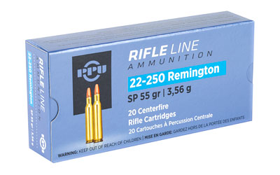 PPU 22-250REM SP 55GR 20/200