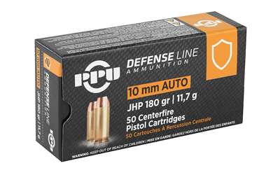 PPU 10MM JHP 180GR 50/500