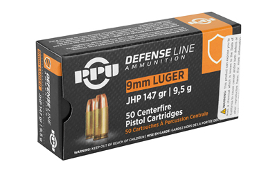 PPU 9MM JHP 147GR 50/1000