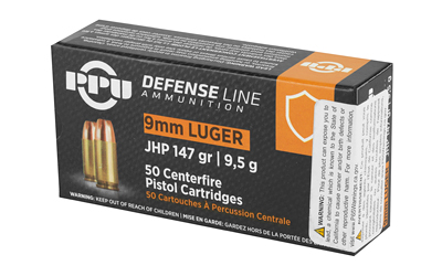PPU 9MM JHP 147GR 50/1000