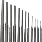GRACE USA ROLL PIN PUNCH SET - STEEL 12PC W/VINYL POUCH