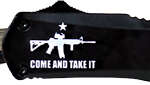 Templar Knife Small Otf Come - And Take It AR 2.75" BLK Tanto