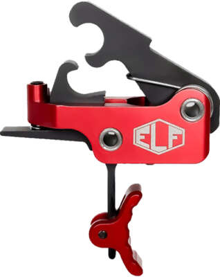Elftmann Trigger Se AR Pltfrms - Curved 2.75-4Lbs Red