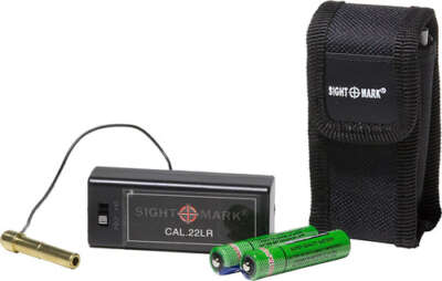 SIGHTMARK LASER BORESIGHT .22 - LR RED W/BATTERY AND CASE