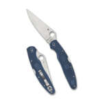 Spyderco Police 4 Ltwt 4.38" Blu/Slv