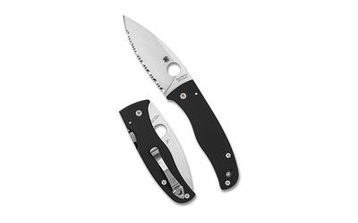 Spyderco Bodacious BLK/Slv S30V Srtd