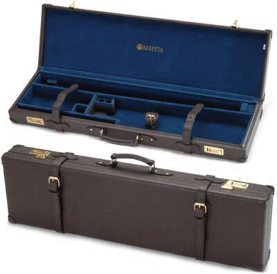 Beretta Luggage Case For O/U - Shotguns Leather Brown